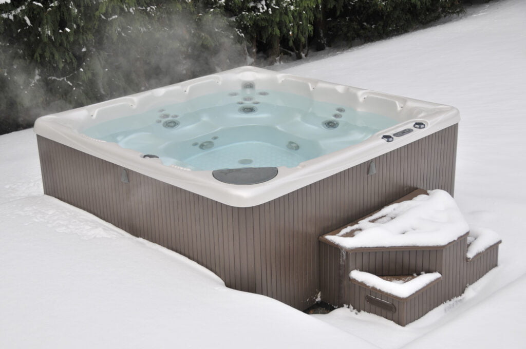 Winter Hot Tub
