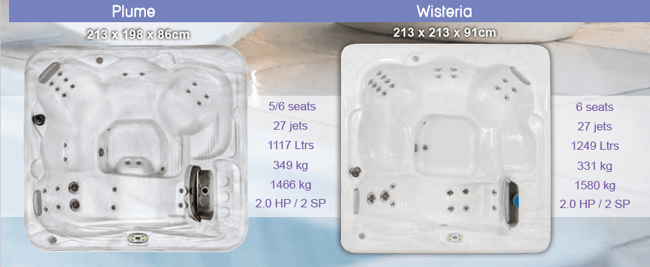 Artesian Garden Spas Plume Wysteria  All POOLS and SPAS Artesian Garden Spas Plume Wisteria All POOLS and SPAS