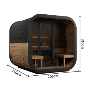 All POOLS and SPAS Yakia Outdoor Sauna 200 L 7