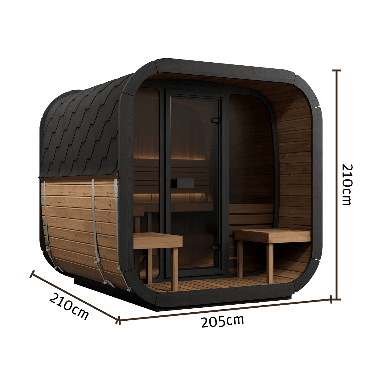 Yakia Outdoor Saunas 200 L | All POOLS and SPAS