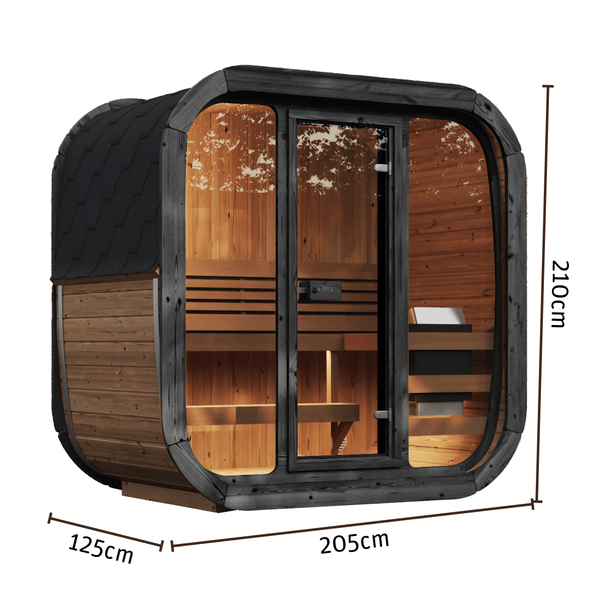 Yakia Outdoor Saunas 200 S | All POOLS and SPAS