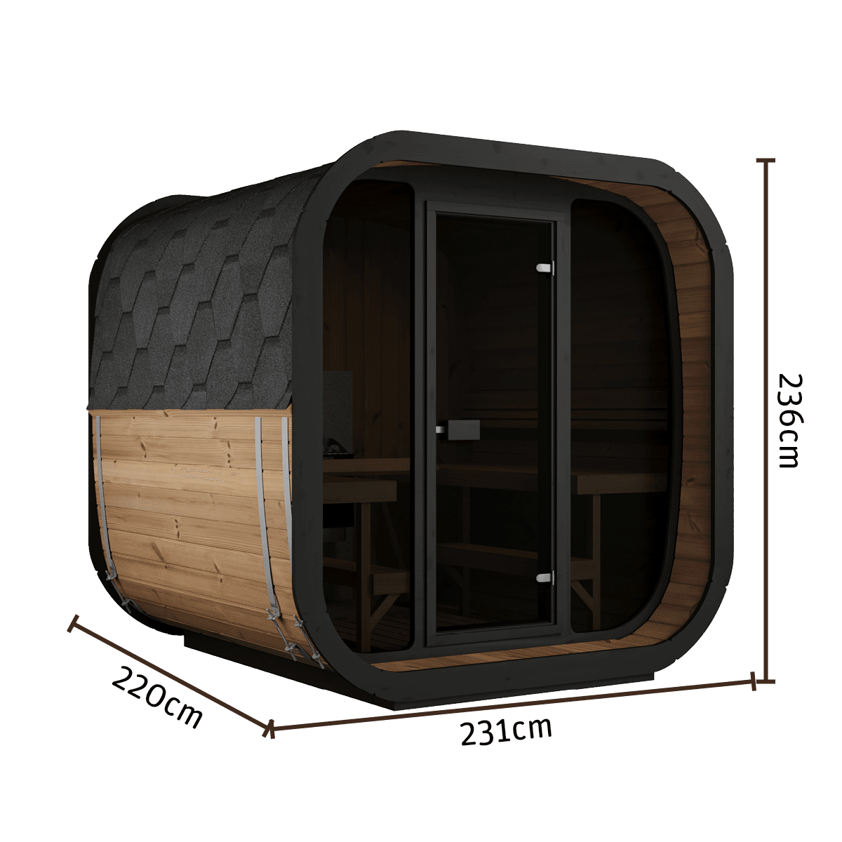 Yakia Outdoor Saunas 200 XL | All POOLS and SPAS