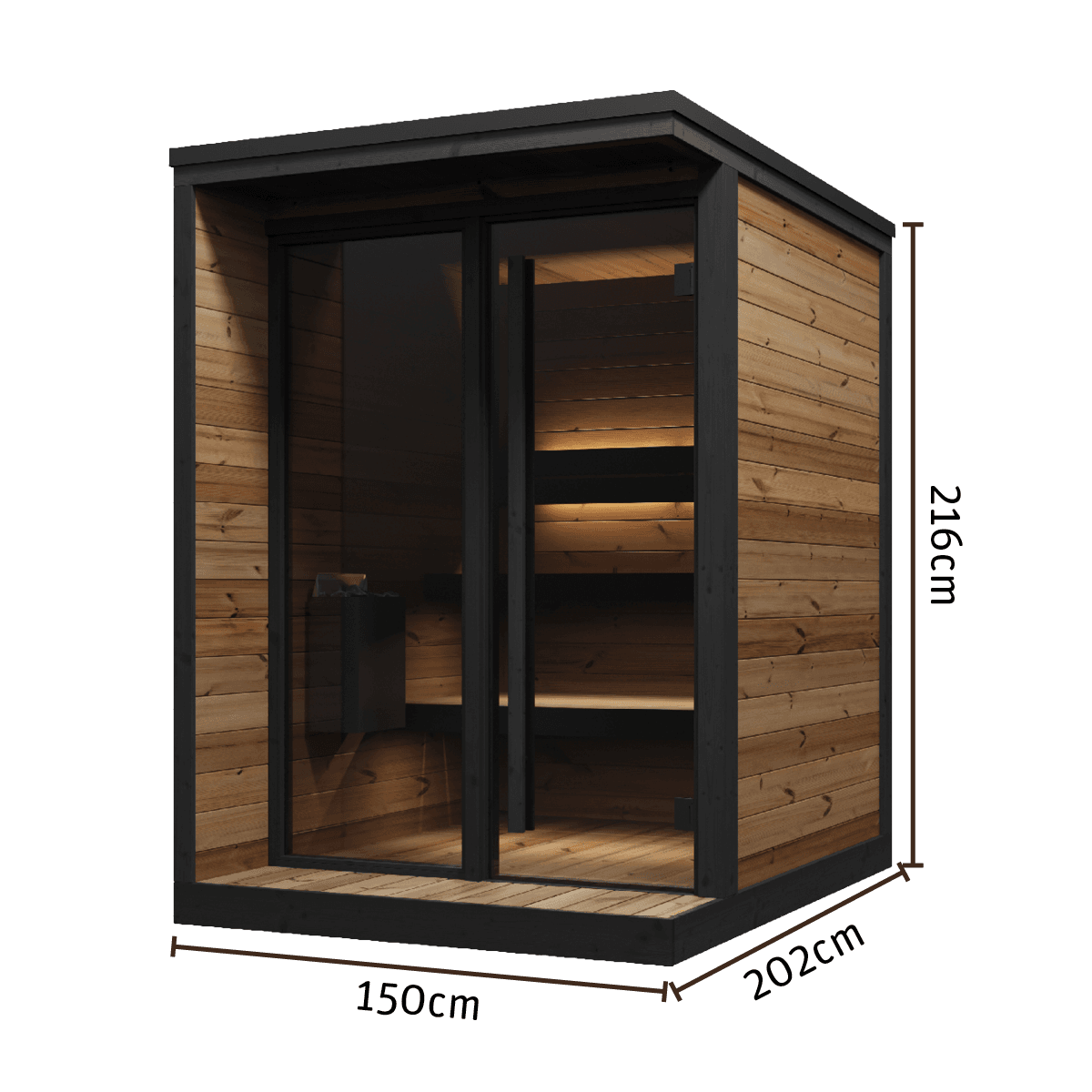 Yakia Outdoor Saunas 400 S | All POOLS and SPAS